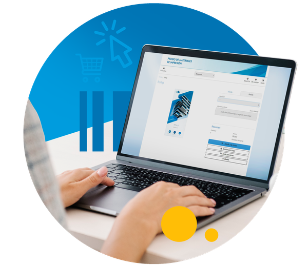Plataforma para realizar pedidos de materiales corporativos