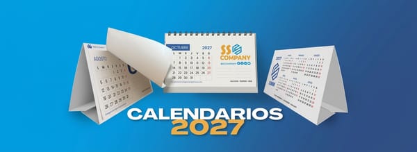 Calendarios de mesa personalizados para empresas 2027